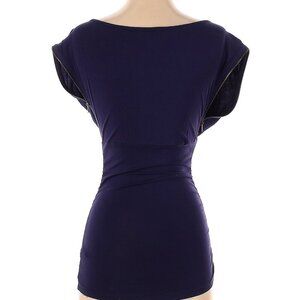 Bebe sleeveless drape top - purple - Size S